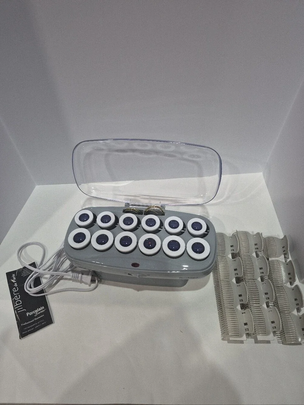 Jilbere de Paris 12 Ceramic Hot Rollers Hair Curlers JBPCHV14 Porcelain Series